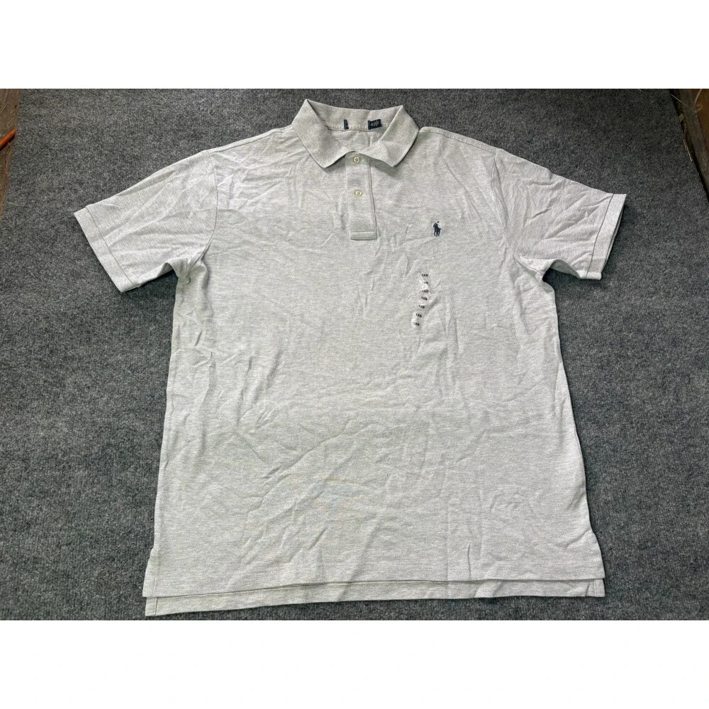 Polo Ralph Lauren Polo Shirt Mens 1XB Light Gray NEW W/O Tags